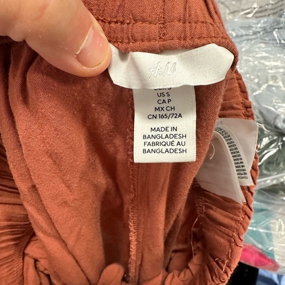 H & M Rust Orange Wide-Leg Pants - Picture 5 of 6